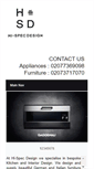 Mobile Screenshot of hi-specdesign.com
